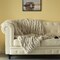 Luxurious 50 in. x 60 in. Rached Faux Fur Cozy Throw Blanket - Decorative Plush Blanket for Sofa and Bed, Soft and Comfortable Home Accent, Stylish Living Room and Bedroom Decor, Warm Winter Blanket